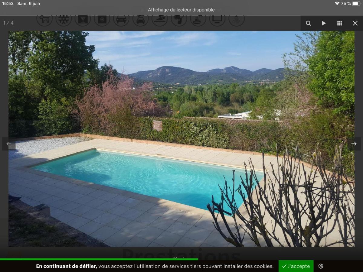 Studio Climatise Piscine Parking - Prix Du Voyageur 2023 Et 2024 ! Merci Cogolin Bagian luar foto
