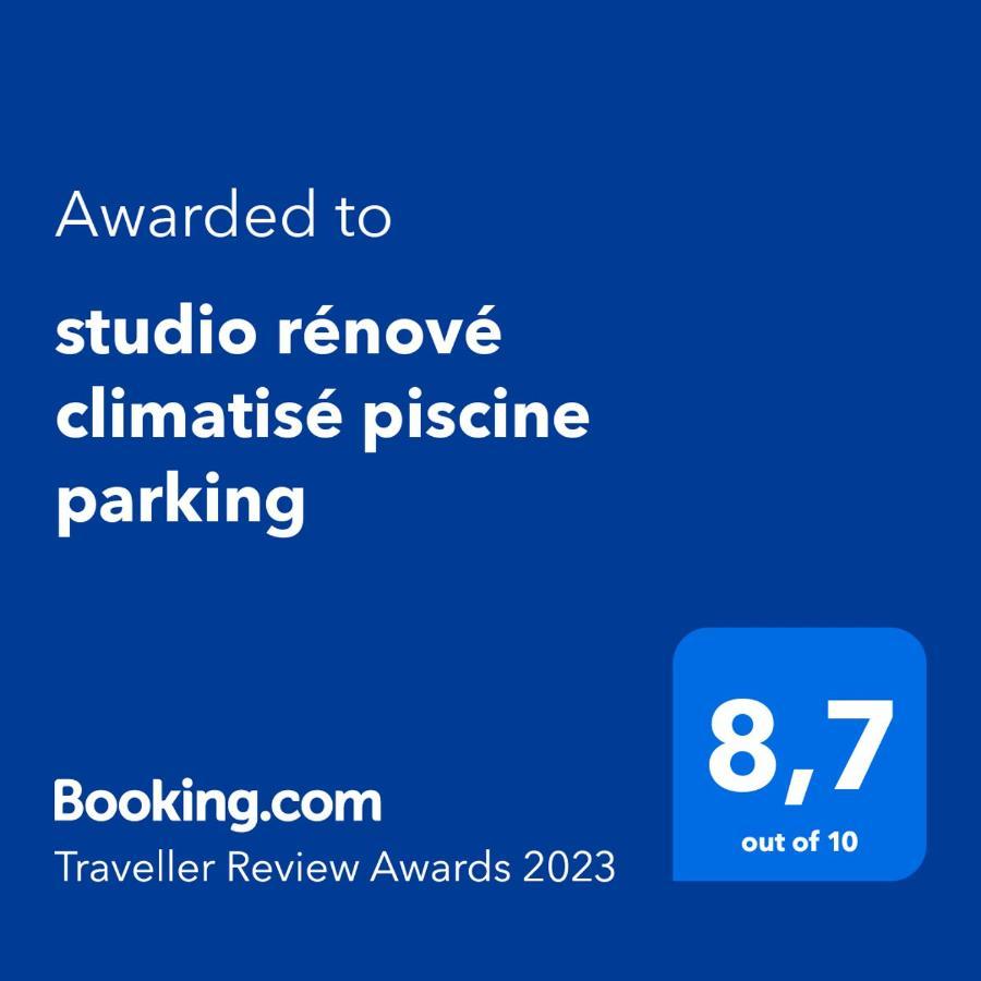 Studio Climatise Piscine Parking - Prix Du Voyageur 2023 Et 2024 ! Merci Cogolin Bagian luar foto